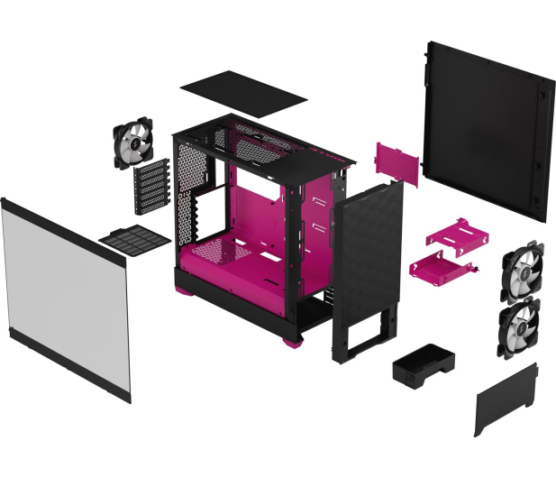 FRACTAL DESIGN Pop Air Core TG Clear Tint RGB magenta core FD-C-POR1A-03 - 1051251 - zdjęcie 11